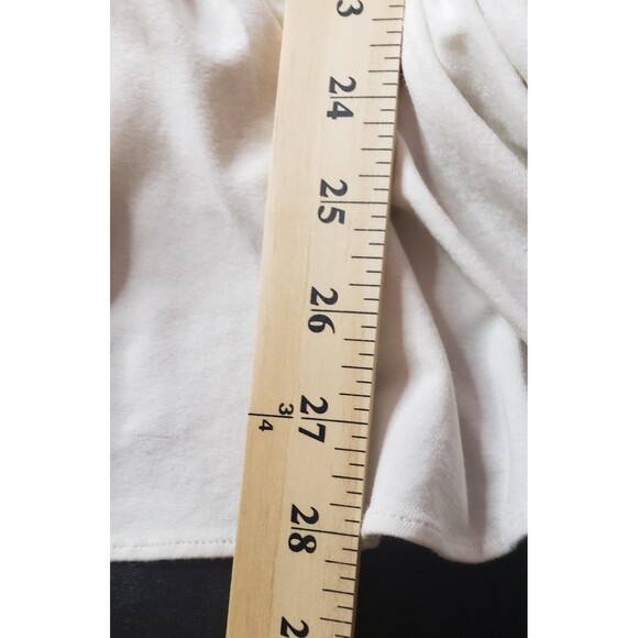 Lauren Ralph Lauren Blouse Top 1X Ivory Wrap Belted Stretch Casual Classy Work - Picture 7 of 7